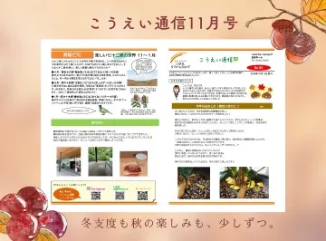 こうえい通信11月号🍂年末前の掃除&秋の暮らしを楽しむヒント